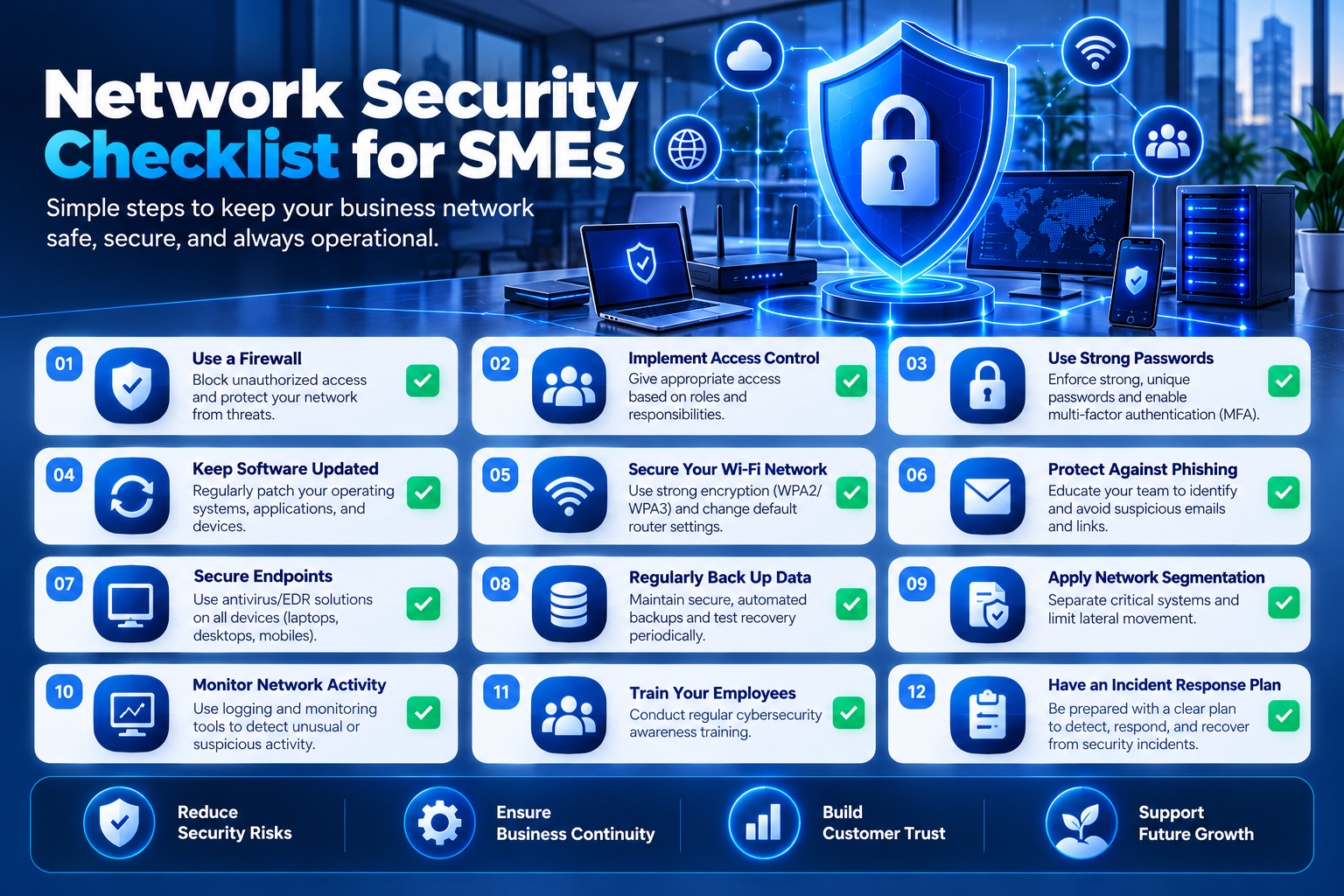 Network Security Checklist for SMEs: Essential Controls
